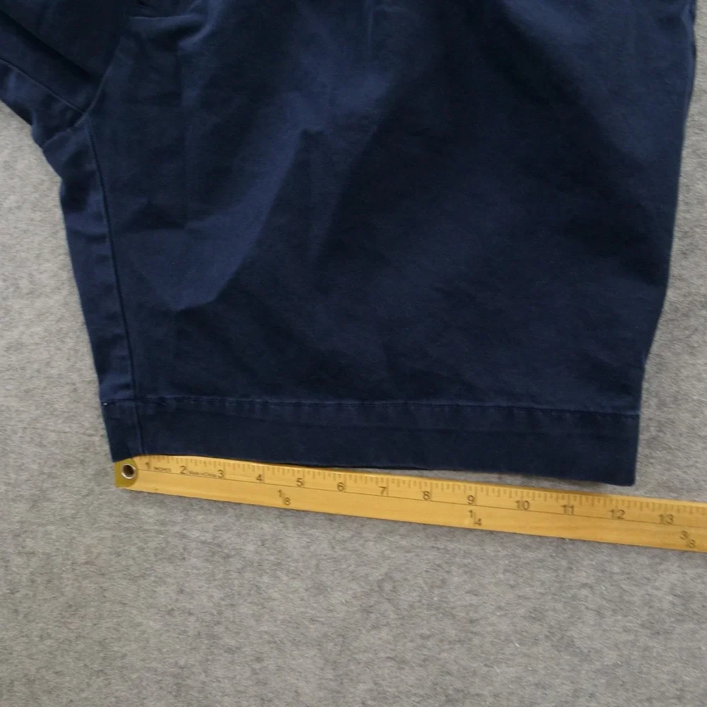 Polo Ralph Lauren Shorts Mens 42  Blue Classic Pleated Chino Cotton Casual Prep